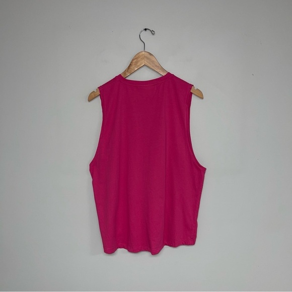 Fila Muscle Tee Women’s Size XL Pink Glow Cotton Sleeveless Relaxed Tank Diella - Picture 10 of 12